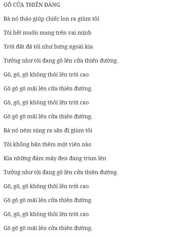 Dịch thuật và chuyển ngữ bài hát tiếng Anh sang tiếng Việt